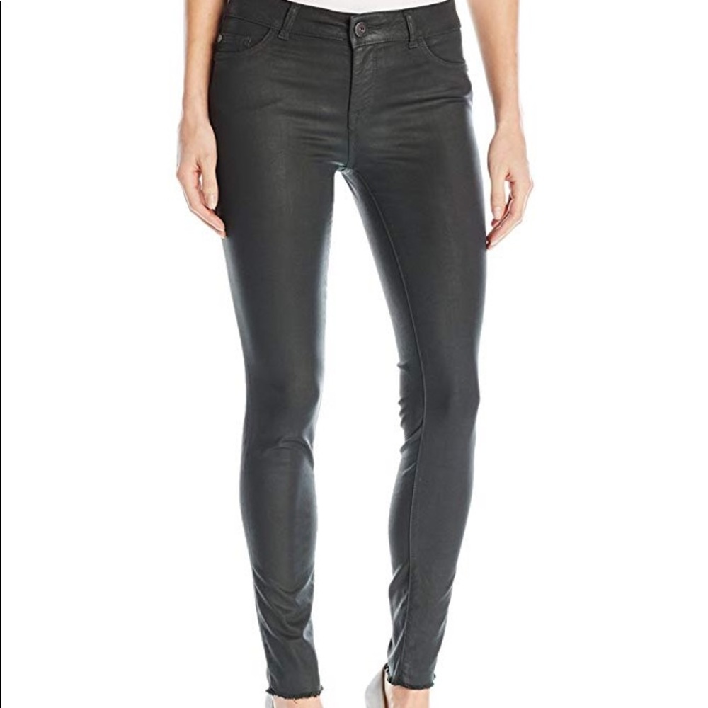 NWT DL Margaux Olive Coated Skinny Jean sz 26